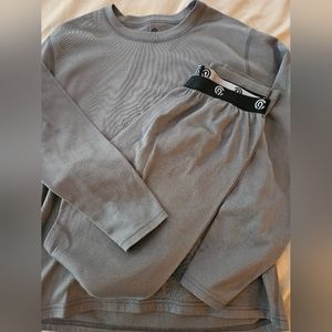 Champion Kids XL Thermals Set. Brushed Grey.